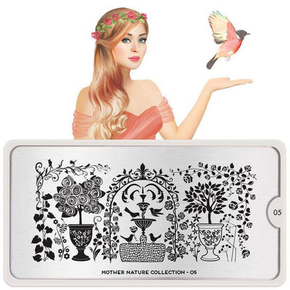 Mother Nature 05 ✦ Nail Stamping Plate - MoYou London