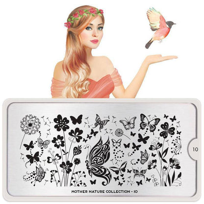 Mother Nature 10 ✦ Nail Stamping Plate - MoYou London
