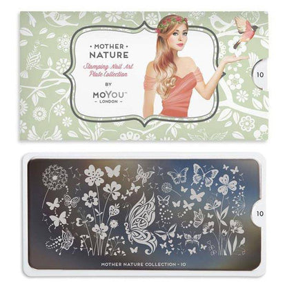 Mother Nature 10 ✦ Nail Stamping Plate - MoYou London