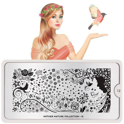 Mother Nature 12 ✦ Nail Stamping Plate - MoYou London