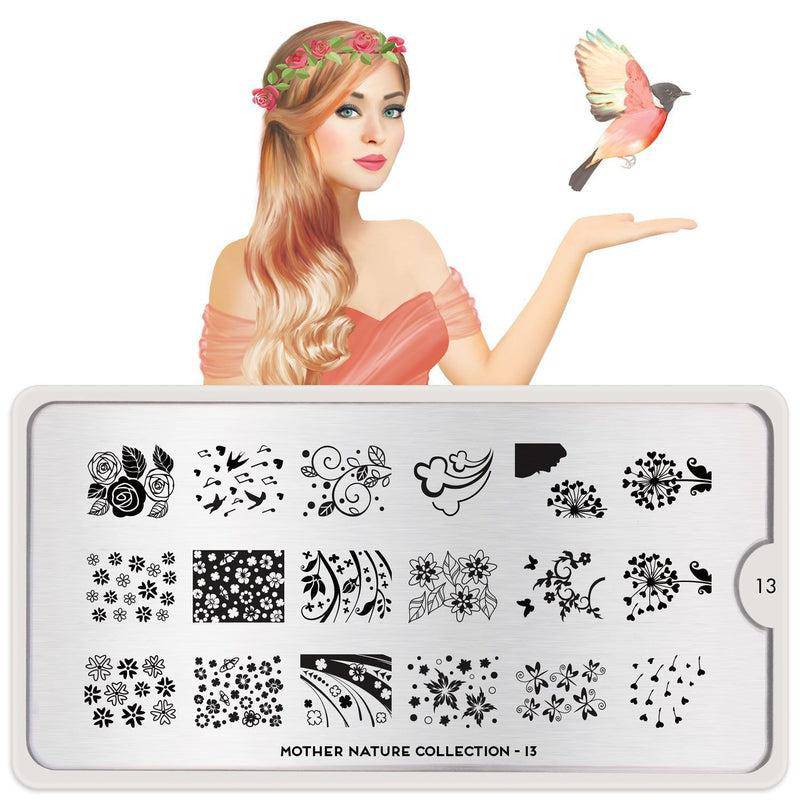 Mother Nature 13 ✦ Nail Stamping Plate - MoYou London