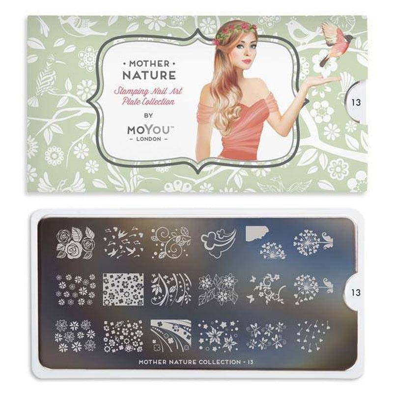 Mother Nature 13 ✦ Nail Stamping Plate - MoYou London