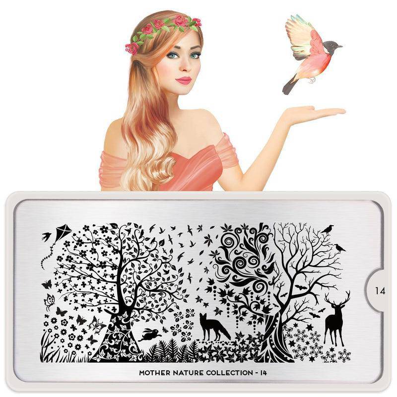 Mother Nature 14 ✦ Nail Stamping Plate