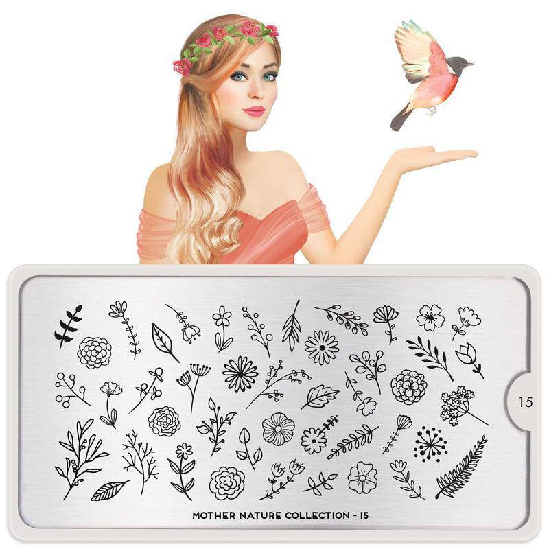 Mother Nature 15 ✦ Nail Stamping Plate - MoYou London