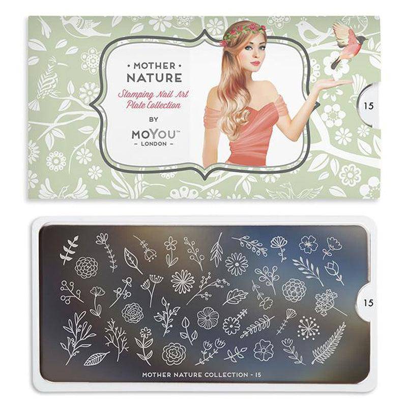 Mother Nature 15 ✦ Nail Stamping Plate - MoYou London
