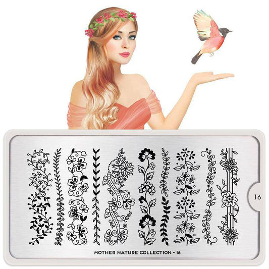 Mother Nature 16 ✦ Nail Stamping Plate - MoYou London