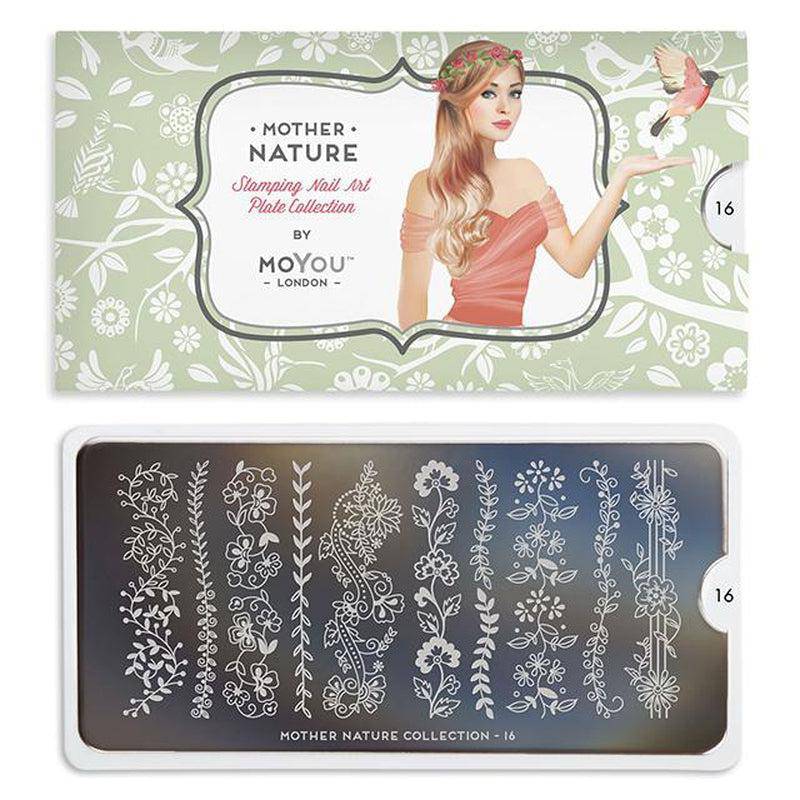 Mother Nature 16 ✦ Nail Stamping Plate - MoYou London