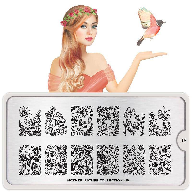Mother Nature 18 ✦ Nail Stamping Plate - MoYou London