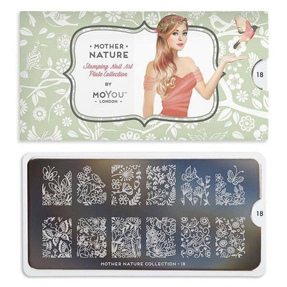Mother Nature 18 ✦ Nail Stamping Plate - MoYou London