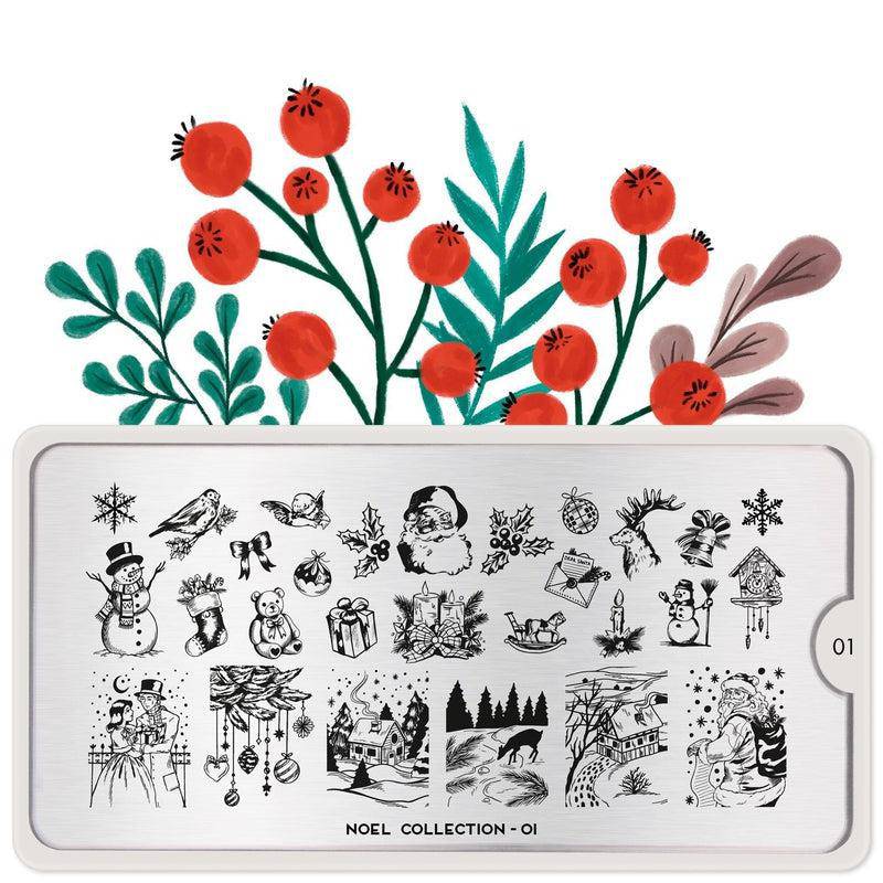 Noel 01 ✦ Nail Stamping Plate