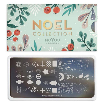 Noel 12 ✦ Nail Stamping Plate - MoYou London