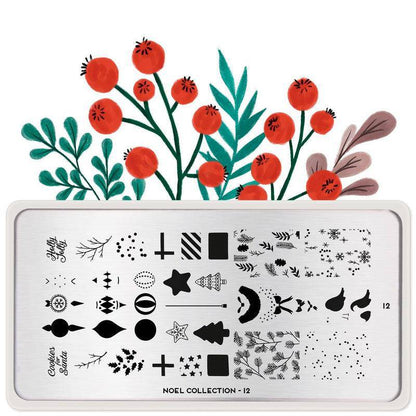 Noel 12 ✦ Nail Stamping Plate - MoYou London