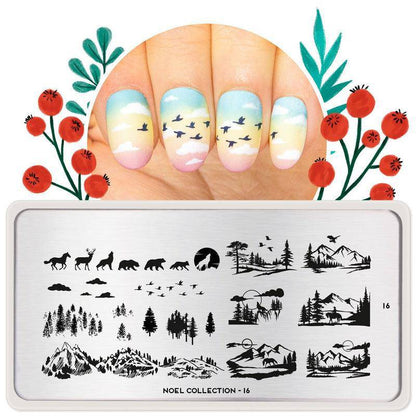 Noel 16 ✦ Nail Stamping Plate - MoYou London