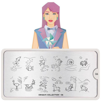 Origami 06 ✦ Nail Stamping Plate - MoYou London