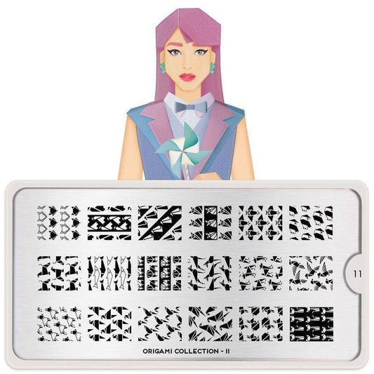 Origami 11 ✦ Nail Stamping Plate - MoYou London