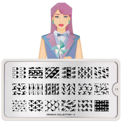 Origami 11 ✦ Nail Stamping Plate - MoYou London