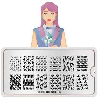 Origami 12 ✦ Nail Stamping Plate - MoYou London