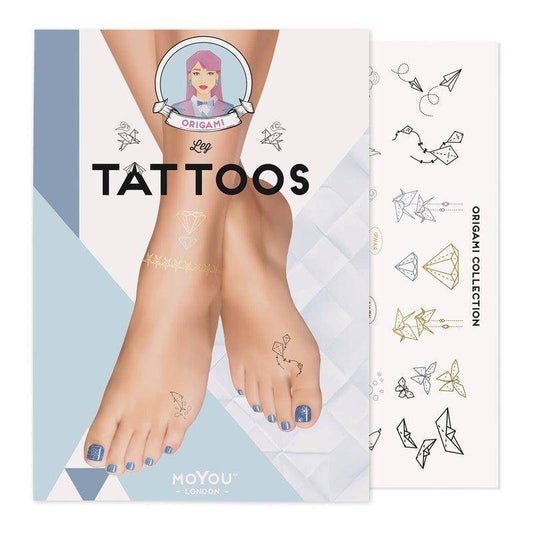 Origami Feet Temporary Tattoo - MoYou London