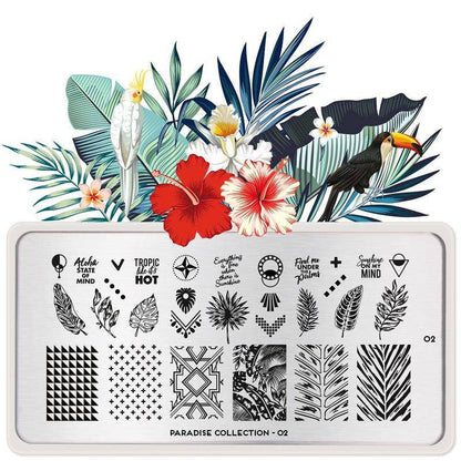 Paradise 02 ✦ Nail Stamping Plate - MoYou London