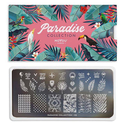 Paradise 02 ✦ Nail Stamping Plate - MoYou London