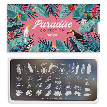 Paradise 05 ✦ Nail Stamping Plate - MoYou London