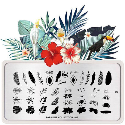Paradise 05 ✦ Nail Stamping Plate - MoYou London