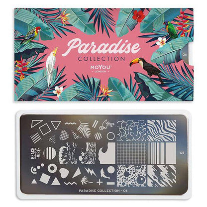 Paradise 06 ✦ Nail Stamping Plate - MoYou London