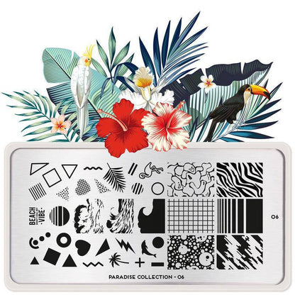 Paradise 06 ✦ Nail Stamping Plate - MoYou London