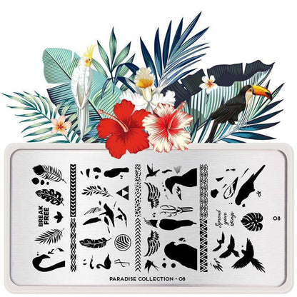 Paradise 08 ✦ Nail Stamping Plate - MoYou London