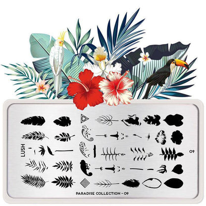 Paradise 09 ✦ Nail Stamping Plate - MoYou London