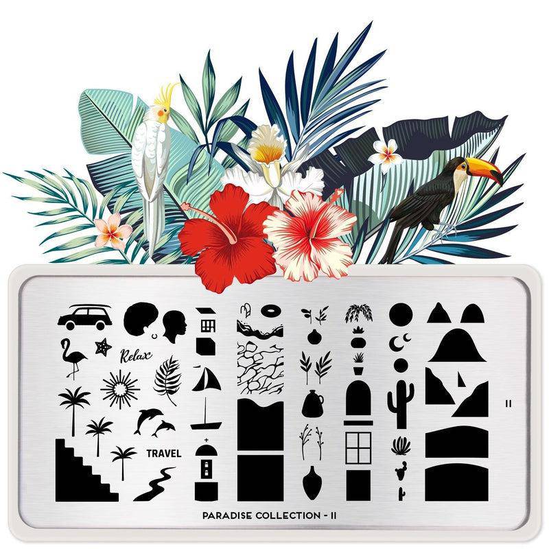 Paradise 11 ✦ Nail Stamping Plate - MoYou London