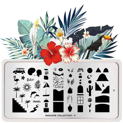 Paradise 11 ✦ Nail Stamping Plate - MoYou London