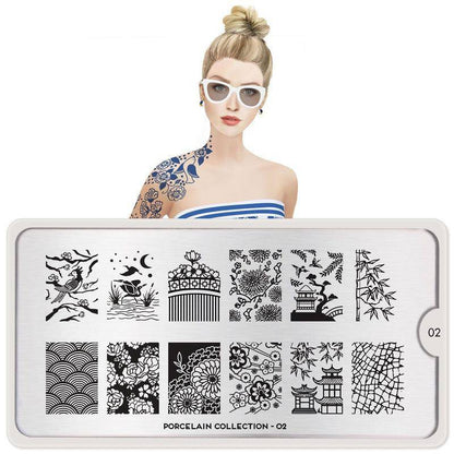 Porcelain 02 ✦ Nail Stamping Plate - MoYou London