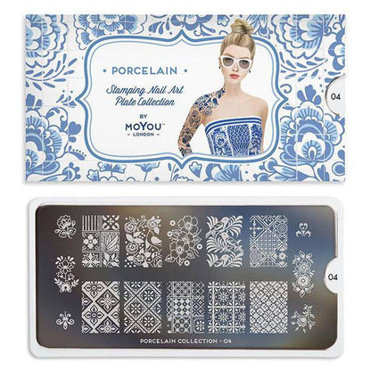 Porcelain 04 ✦ Nail Stamping Plate - MoYou London