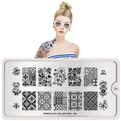 Porcelain 04 ✦ Nail Stamping Plate - MoYou London