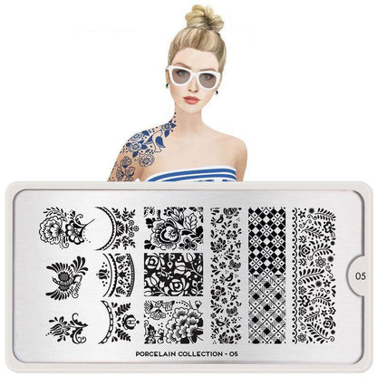 Porcelain 05 ✦ Nail Stamping Plate - MoYou London