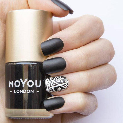 Premium Nail Polish - Black Knight 15ml - MoYou London