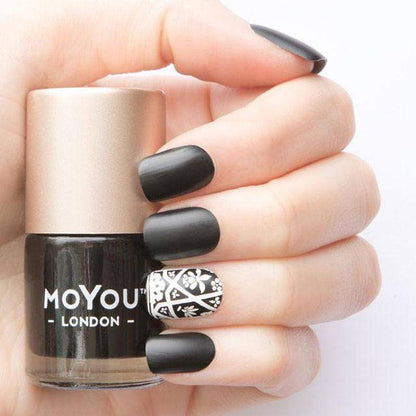 Premium Nail Polish - Black Knight - MoYou London