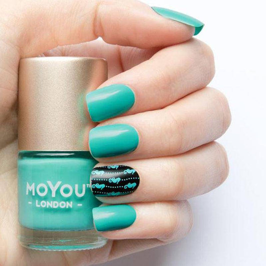 Premium Nail Polish - Electric Teal - MoYou London