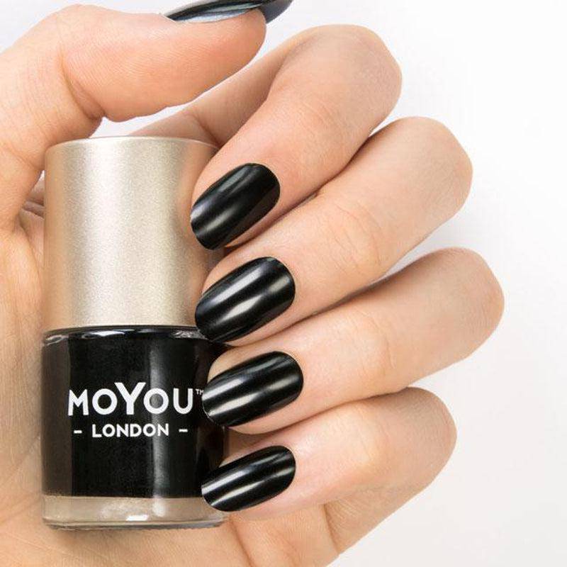 Premium Nail Polish - Jet Black - MoYou London