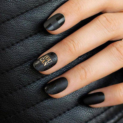 Premium Nail Polish - Jet Black - MoYou London