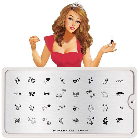 Princess 01 ✦ Nail Stamping Plate - MoYou London