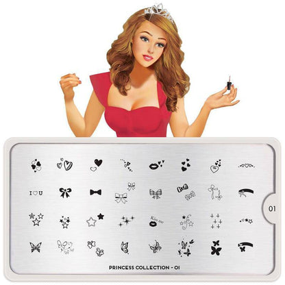 Princess 01 ✦ Nail Stamping Plate - MoYou London