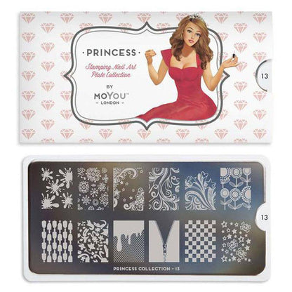 Princess 13 ✦ Nail Stamping Plate - MoYou London