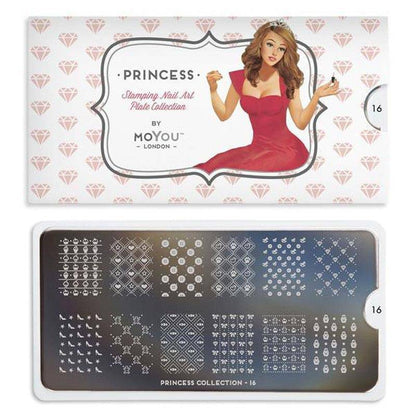 Princess 16 ✦ Nail Stamping Plate - MoYou London