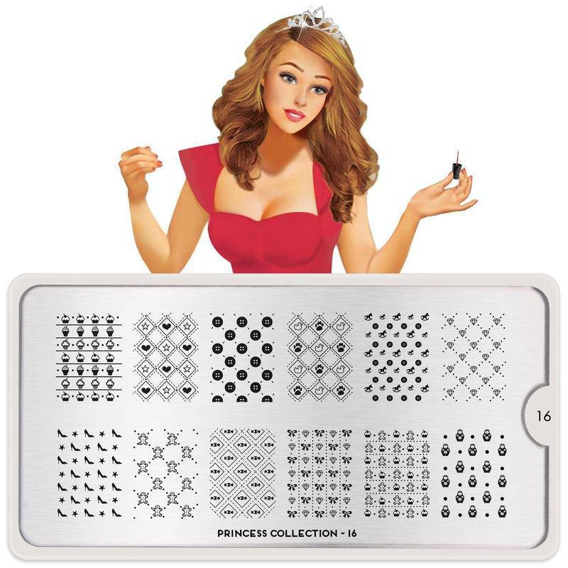 Princess 16 ✦ Nail Stamping Plate - MoYou London