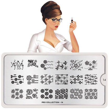 Pro 14 ✦ Nail Stamping Plate - MoYou London
