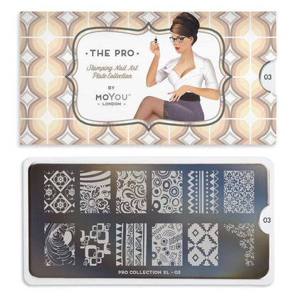 Pro XL 03 ✦ Nail Stamping Plate - MoYou London