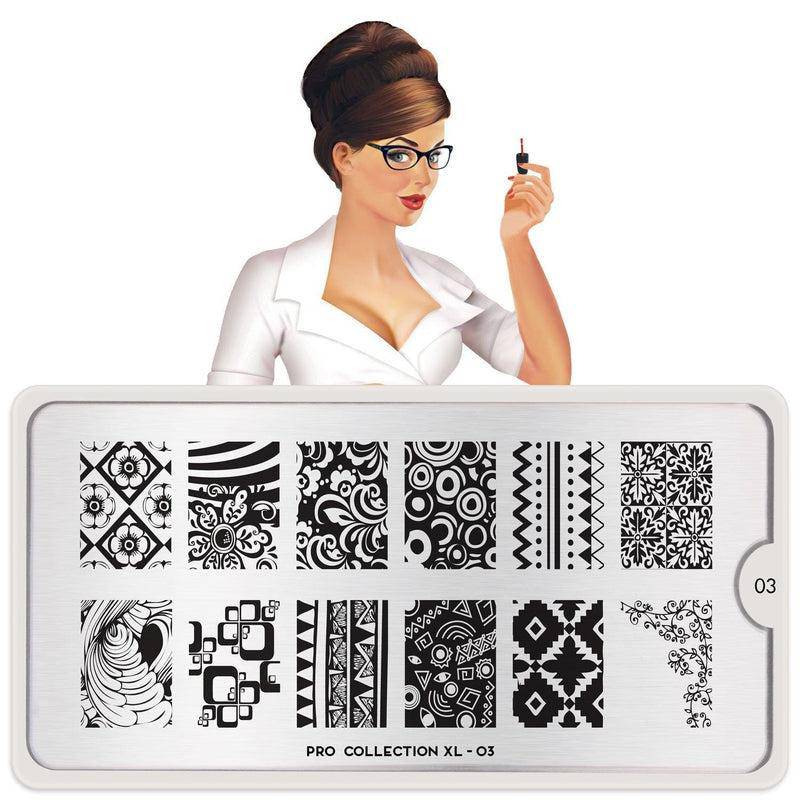 Pro XL 03 ✦ Nail Stamping Plate - MoYou London