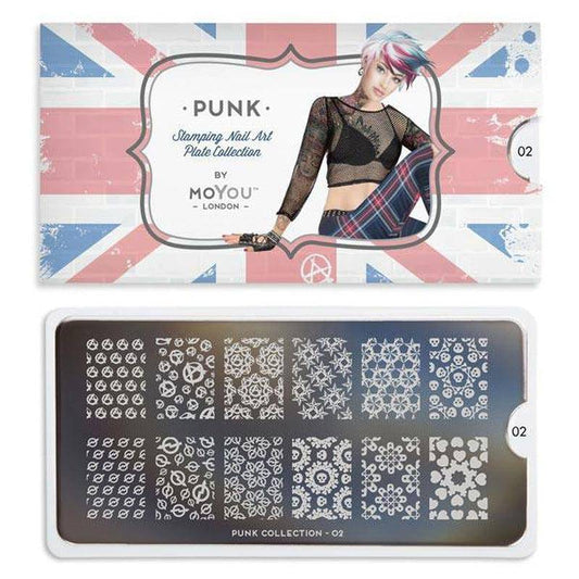 Punk 02 ✦ Nail Stamping Plate - MoYou London